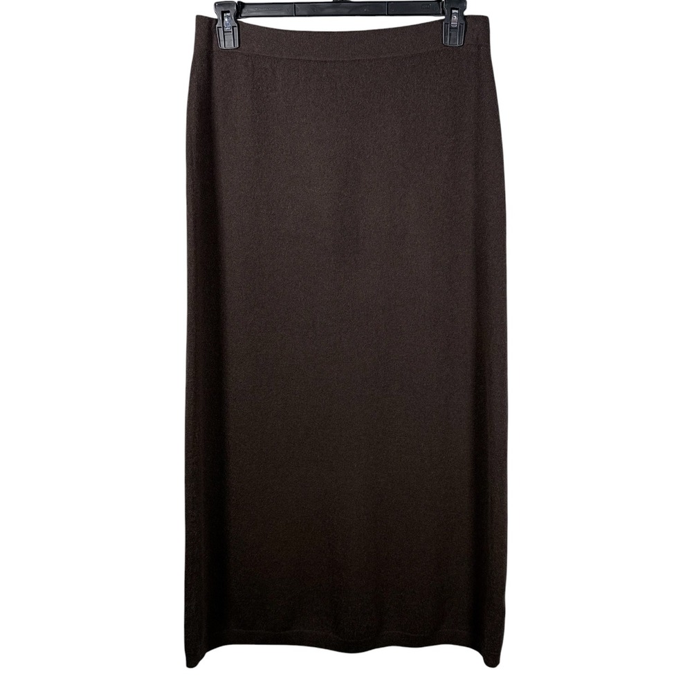 Antonio Melani Womens Size Large Chocolate Brown 100% Cashmere Connie Skirt NWT